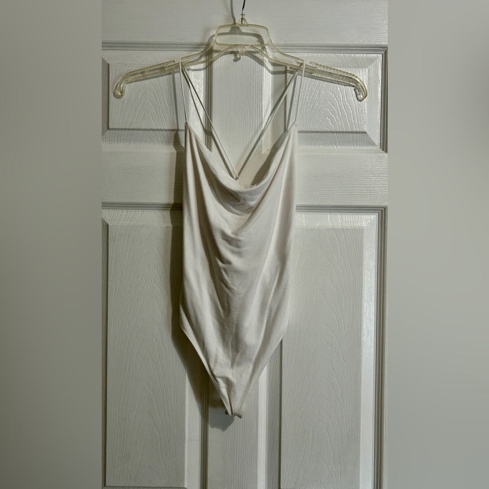 Abercrombie & Fitch Soft White Drapey Top